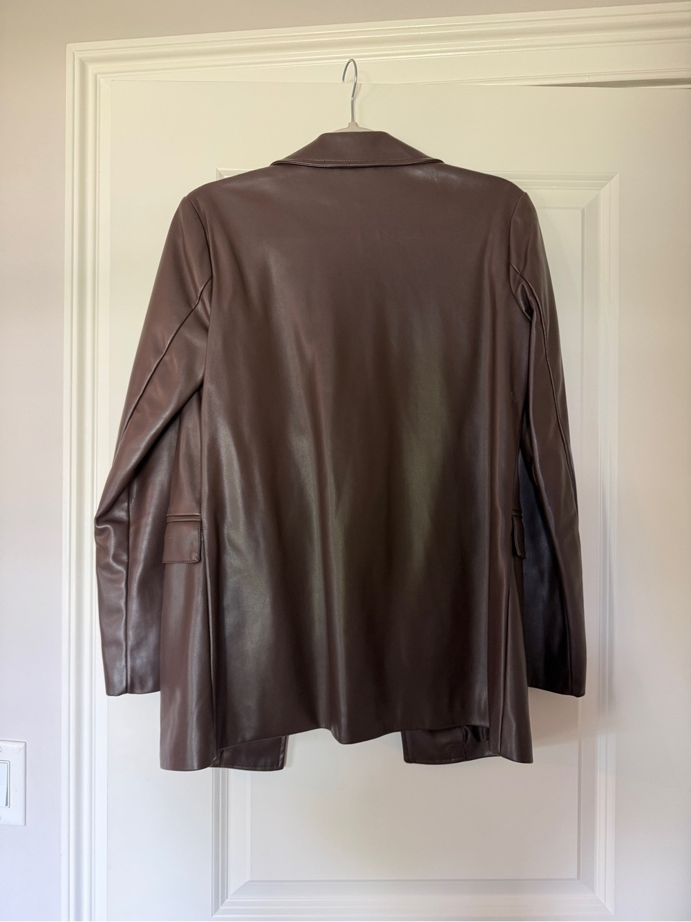 Topshop Vegan Leather Blazer - Picture 3 of 3